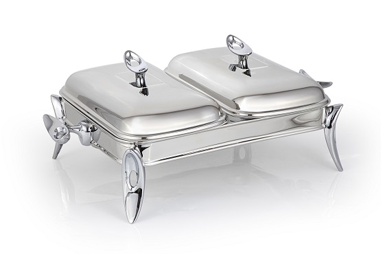 Rostfria serveringsfat i elegant design