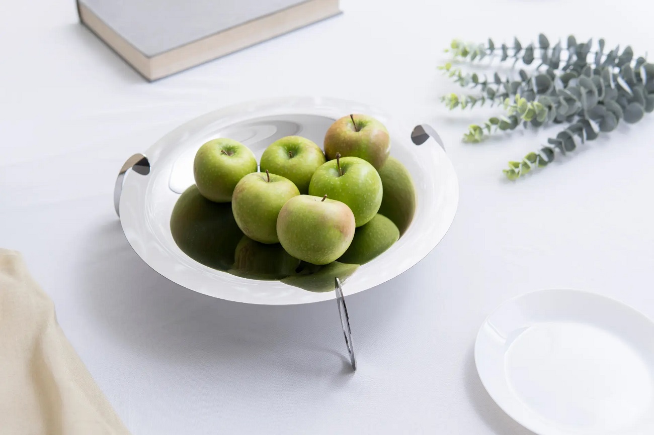 Rostfritt fruktfat – stilrent serveringsfat i rostfritt stål – MAT Steel